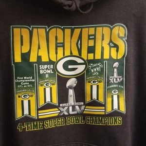 NFL Tops - Green Bay Packers Super Bowl Champion Hoodie NFL Tops - Green Bay Packers Super Bowl Champion Hoodie